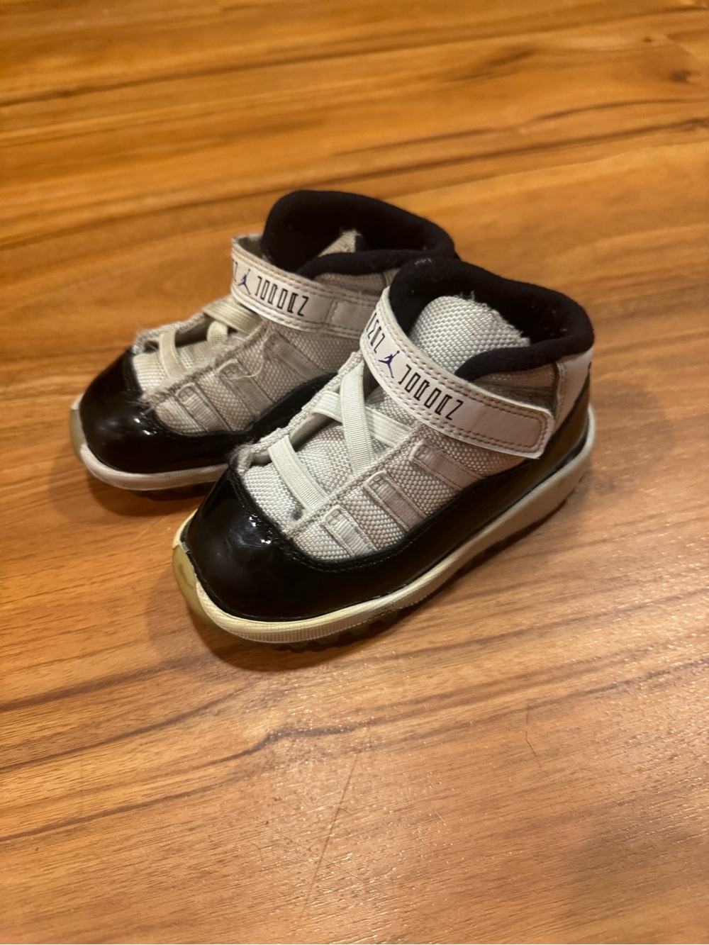 Jordan Kids Black and White High-Top Sneakers